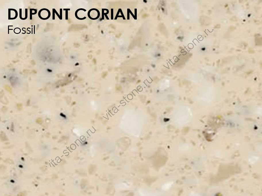 Стекающая барная стойка из DuPont Corian Fossil